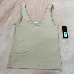 Reversible cream tank top from banana republic (scoop neck and v neck).